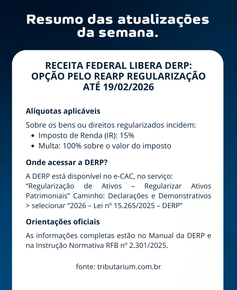 Giro Tributarium 18 a 23 de Janeiro 2025